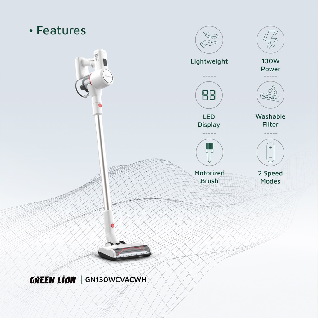 جارو شارژی گرین لاین Green Lion Turbo Vacuum Cleaner