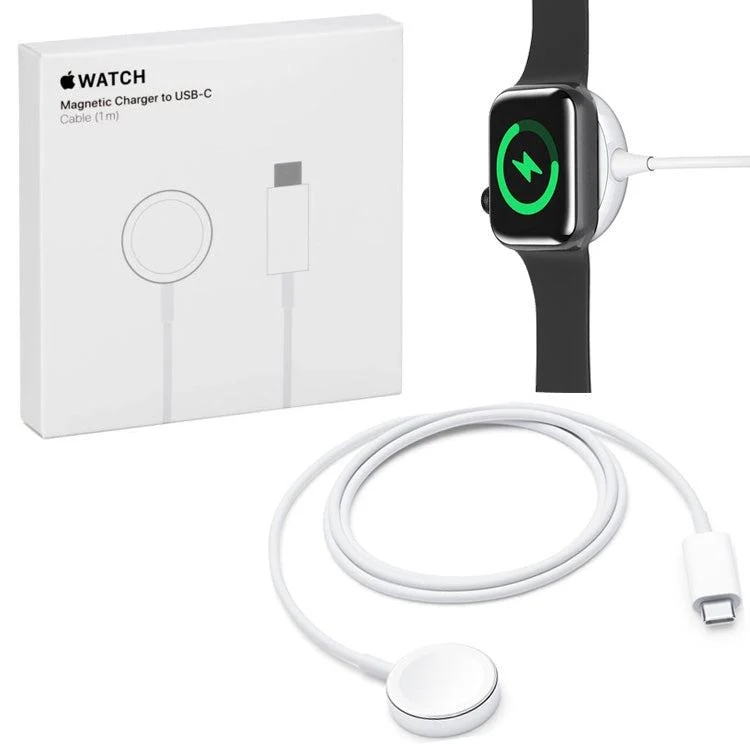 watch magnetic charger to usb c cable 1m شارژر مگنتی ساعت هوشمند با درگاه USB-C - شارژ سریع و ایمن برای انواع Apple watch