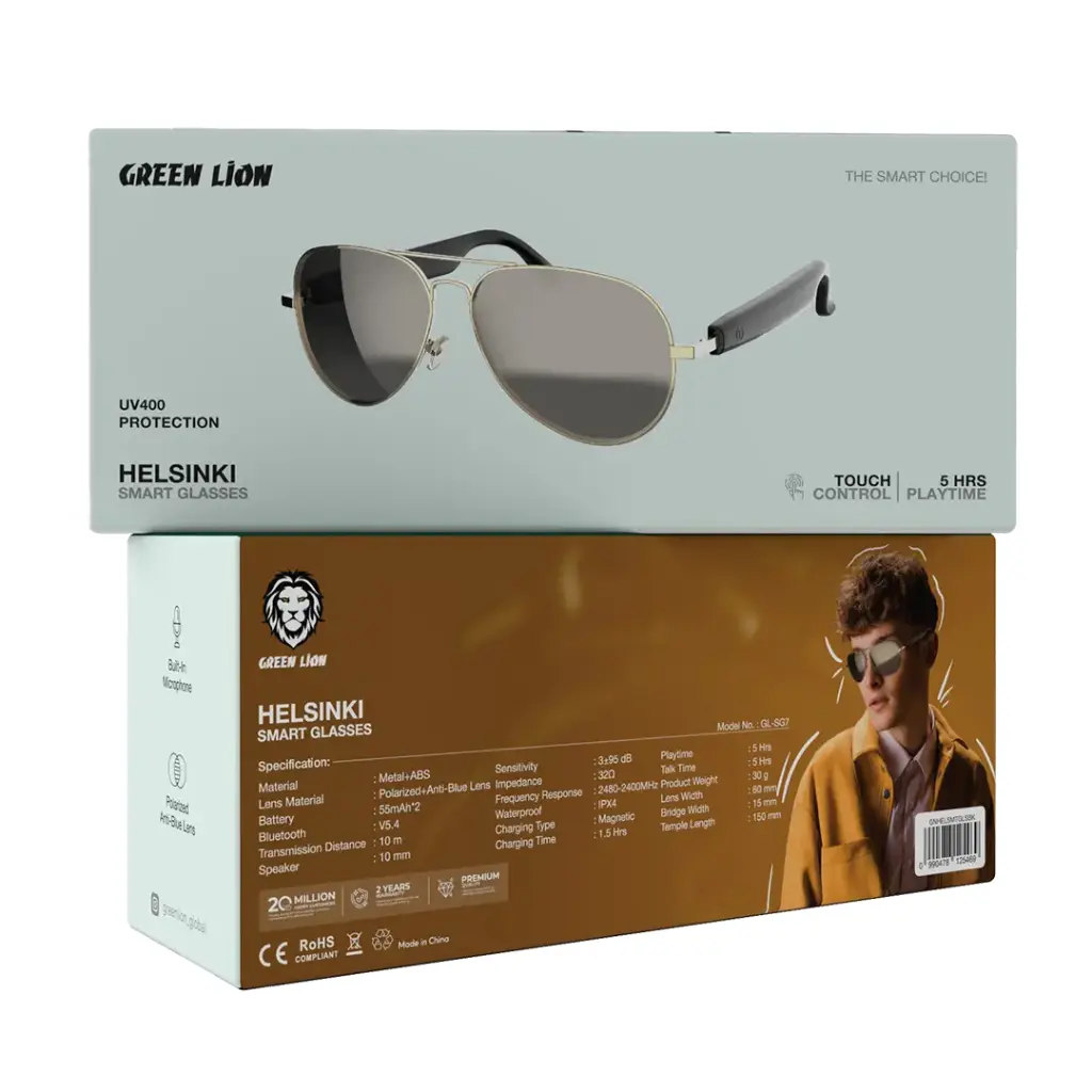 helsinki عینک هوشمند هلسینکی گرین لاین Green Lion Smart Glasses Helsinki